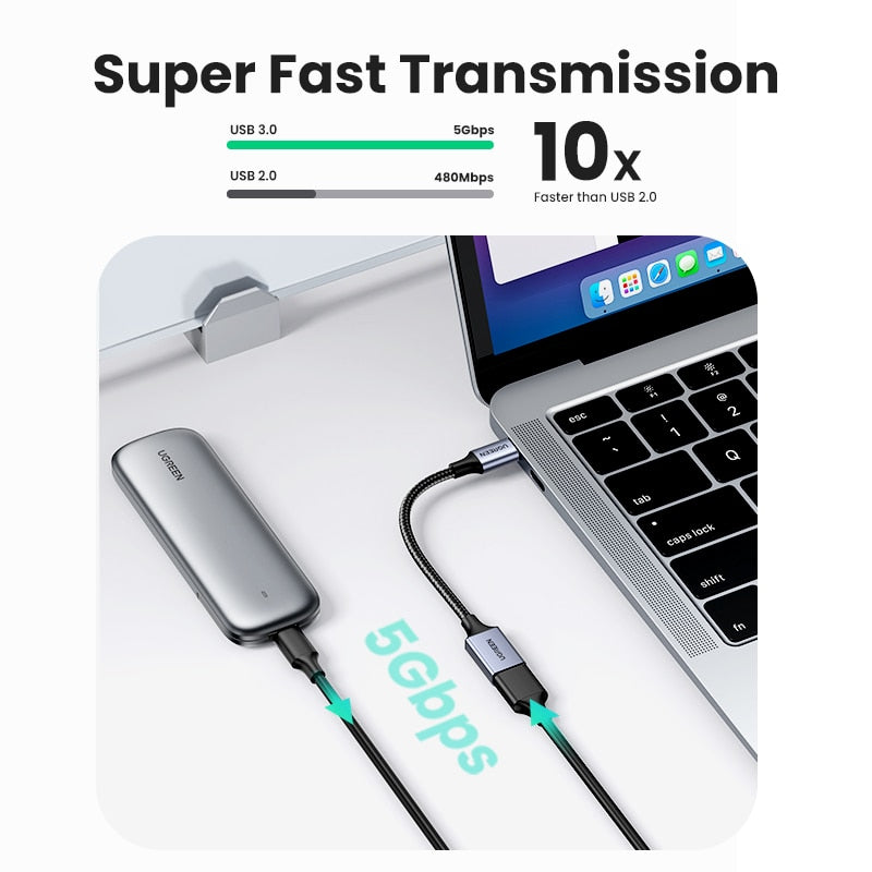 UGREEN USB C to USB 3.0 Adapter Type C OTG Cable Thunderbolt 3 to USB Female Adapter OTG Cable for
