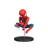 Disney Marvel Avengers Spider Man 4pcs/Set 6-8cm Action Figure Posture Anime Decoration Collection Figurine Toy Model Children