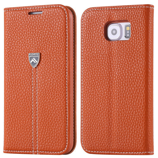 S6 Original Brand Flip Noble Leather Case For Samsung Galaxy S6 G920 Honorable Wallet With Card Slot Stand Fashion Phone Cover - Shopy Max