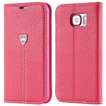 S6 Original Brand Flip Noble Leather Case For Samsung Galaxy S6 G920 Honorable Wallet With Card Slot Stand Fashion Phone Cover - Shopy Max