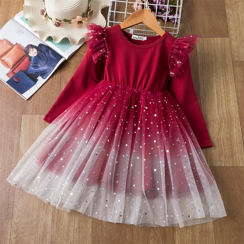 Elegant Flower Girls Dress Wedding Party Princess