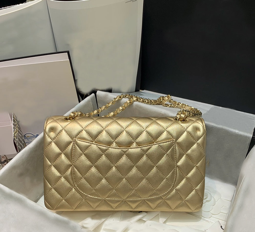 Ladies Genuine Leather Handbag Fashion Casual Chain Shoulder Messenger Bag Famous Classic