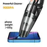 Car Wireless Vacuum Cleaner 9000PA Powerful Cyclone Suction