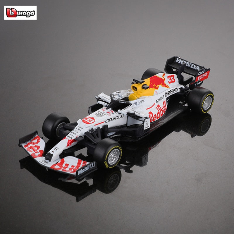Bburago 1:43 2021 F1 Red Bull Racing RB16B 33# Max Verstappen 11# Sergio Perez Formula one Simulation alloy super toy car model