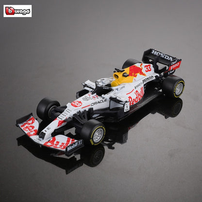 Bburago 1:43 2021 F1 Red Bull Racing RB16B 33# Max Verstappen 11# Sergio Perez Formula one Simulation alloy super toy car model