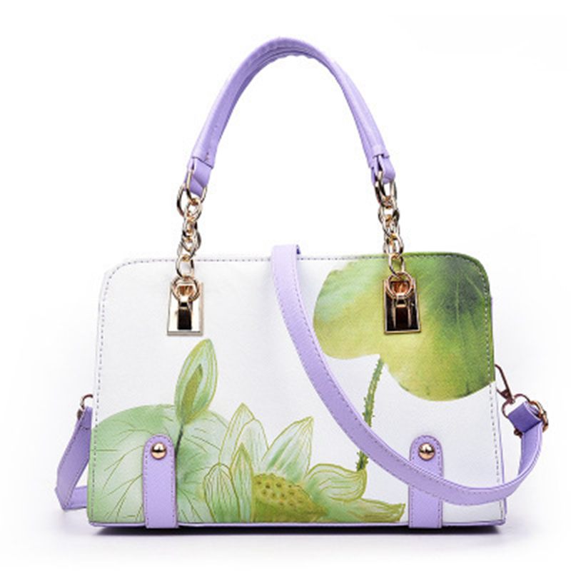 Designer Printed Bags For Women Famous Brand Ladies Shopper Bag Shell Elegant Floral