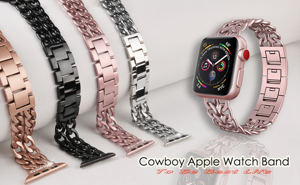 Steel Band For Apple Watch 7 6 se 5 4 3 2 1 38 42mm 40mm