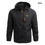 Waterproof Hooded Windbreaker 2022 Spring and Autumn New Large Size Men's Clothing