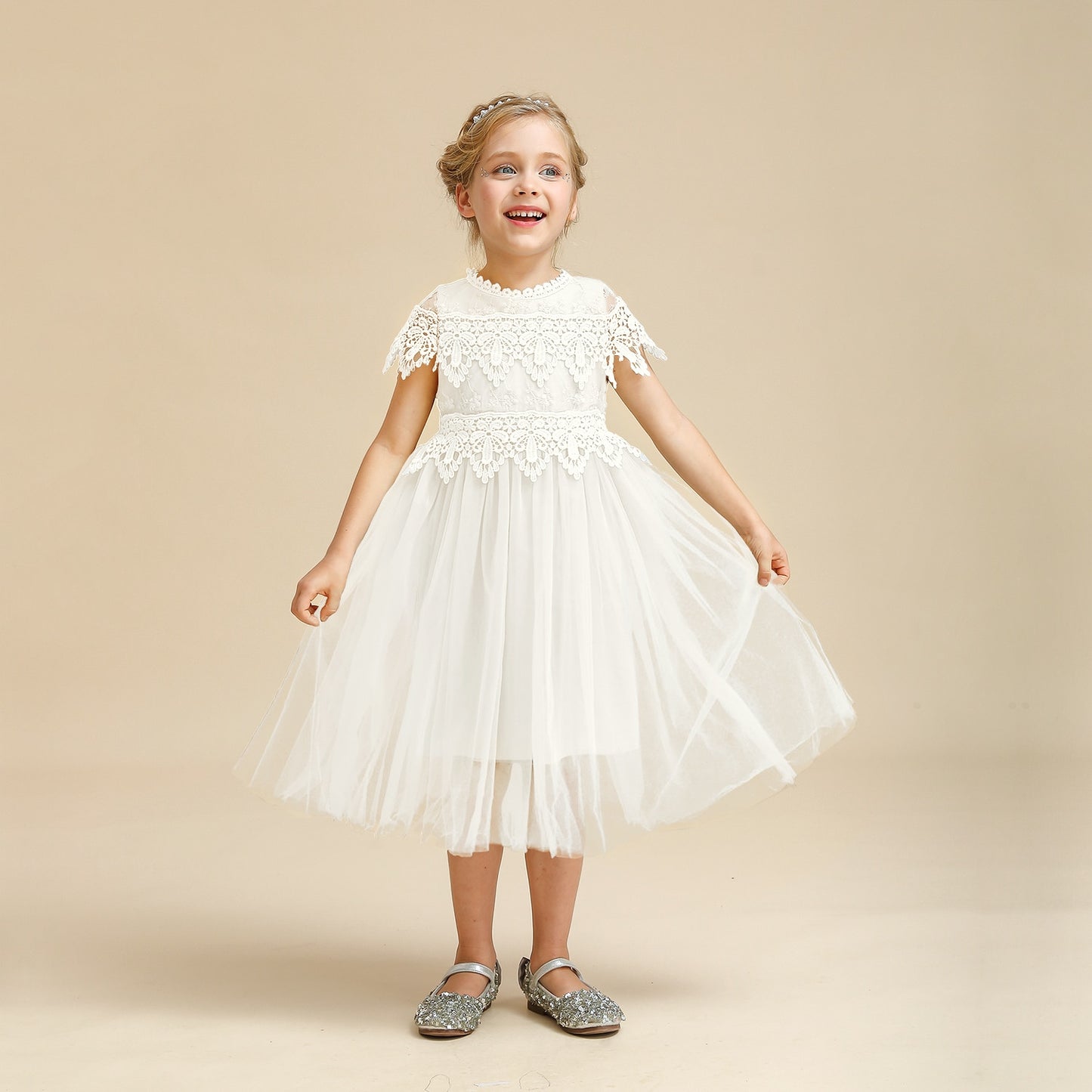 Elegant Flower Girls Dress Wedding Party Princess