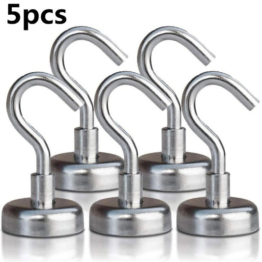 20Pcs Strong Magnetic Hooks Heavy Duty Wall Hooks Hanger Key Coat Cup