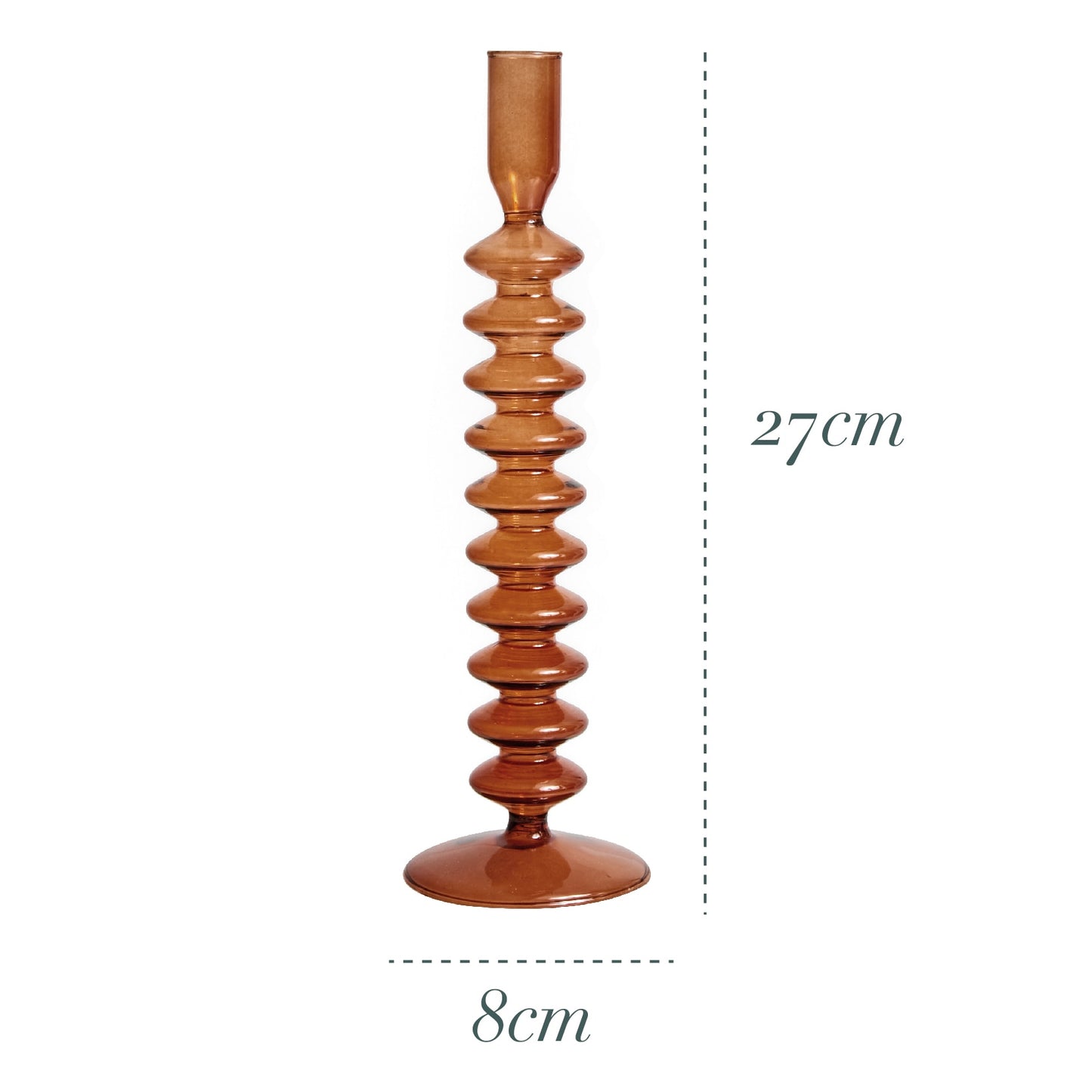 Glass Candle Stick Holders Taper Candles Holder for Candlestick Dinner