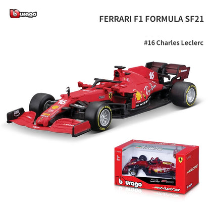 Bburago 1:43 2021 F1 Red Bull Racing RB16B 33# Max Verstappen 11# Sergio Perez Formula one Simulation alloy super toy car model