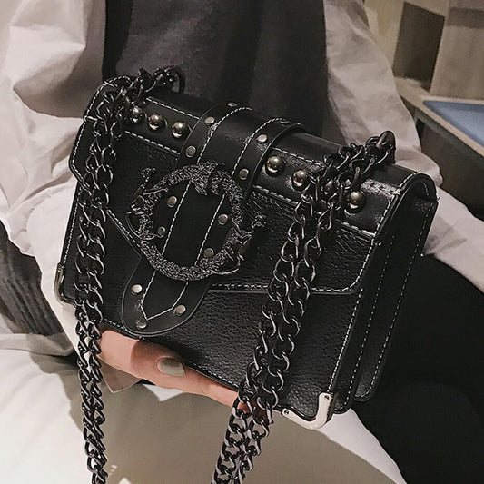 European Fashion Female Square Bag 2023 New Quality PU Leather - Shopy Max