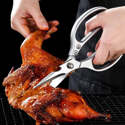 Kitchen Accessories Scissors Stainless Steal Multi Function Tool Vegetable Barbecue Meat Cutting Scissors Chicken Bone Cutting