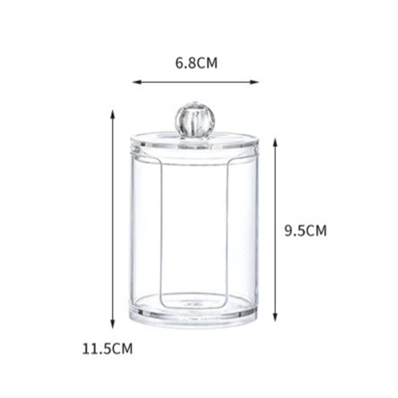 Storage Box For Cotton Swab Cosmetics Jewelry Cotton Rod Plastic Storage Container With Lid