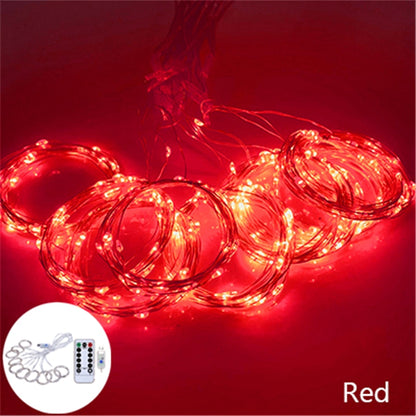 3m 100/200/300 LED Festoon Curtain String Light