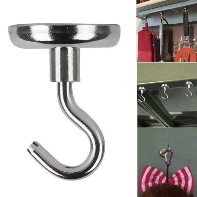 20Pcs Strong Magnetic Hooks Heavy Duty Wall Hooks Hanger Key Coat Cup