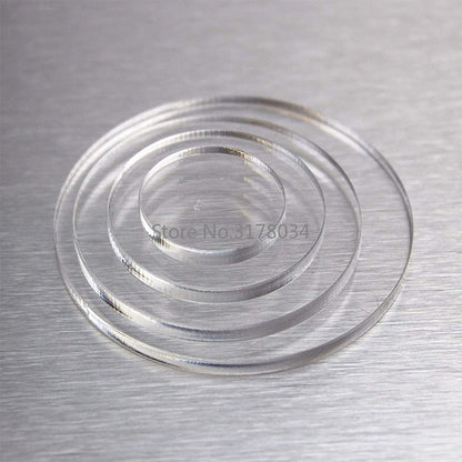 Extruded Circle Acrylic Discs Sheet For picture frames Round Cake Disks Holders DIY Craft Bake Goods Tool