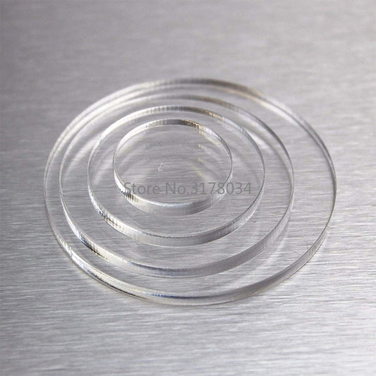 Extruded Circle Acrylic Discs Sheet For picture frames Round Cake Disks Holders DIY Craft Bake Goods Tool
