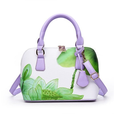 Designer Printed Bags For Women Famous Brand Ladies Shopper Bag Shell Elegant Floral