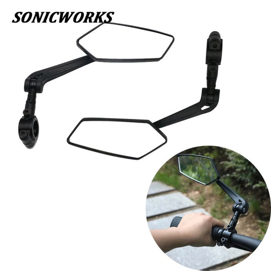 Bicycle Handlebar Rear View Mirror Elektric Bicycle Mirror Bike Reflector Adjustable Bike
