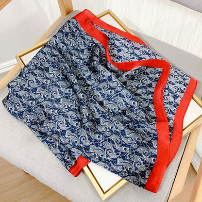 70*70cm Spring Autumn Lady Beach Silk Scarf New Style Headscarf Women Fashion Square shawl wrap Luxury foulard bandanna muffler