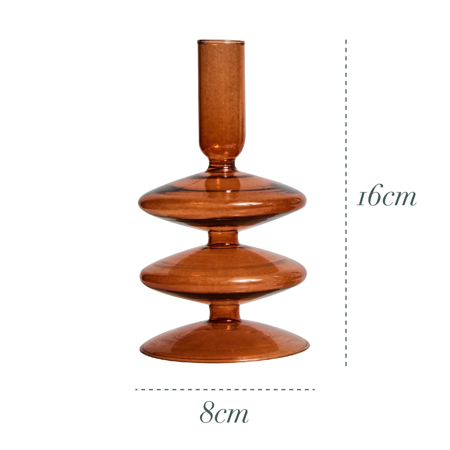 Glass Candle Stick Holders Taper Candles Holder for Candlestick Dinner