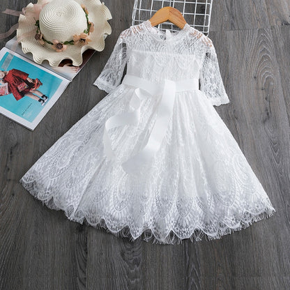 Elegant Flower Girls Dress Wedding Party Princess