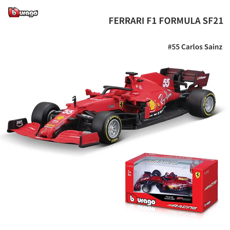 Bburago 1:43 2021 F1 Red Bull Racing RB16B 33# Max Verstappen 11# Sergio Perez Formula one Simulation alloy super toy car model