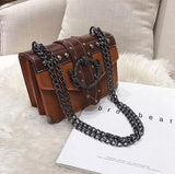 European Fashion Female Square Bag 2023 New Quality PU Leather