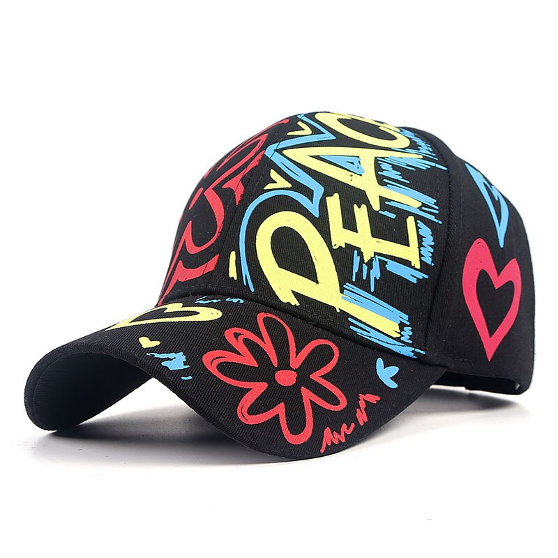 Baseball Cap Women Men 2022 Summer Letter Print Snapback Bone Gorras Para Hombre Casquette Femme Hip Hop Women's Hats Black Caps