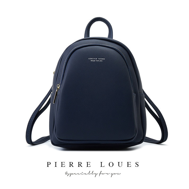 forever young mini backpack YIZHONG Leather Mini Backpack MultiFunction Small Backpack – Shopy Max