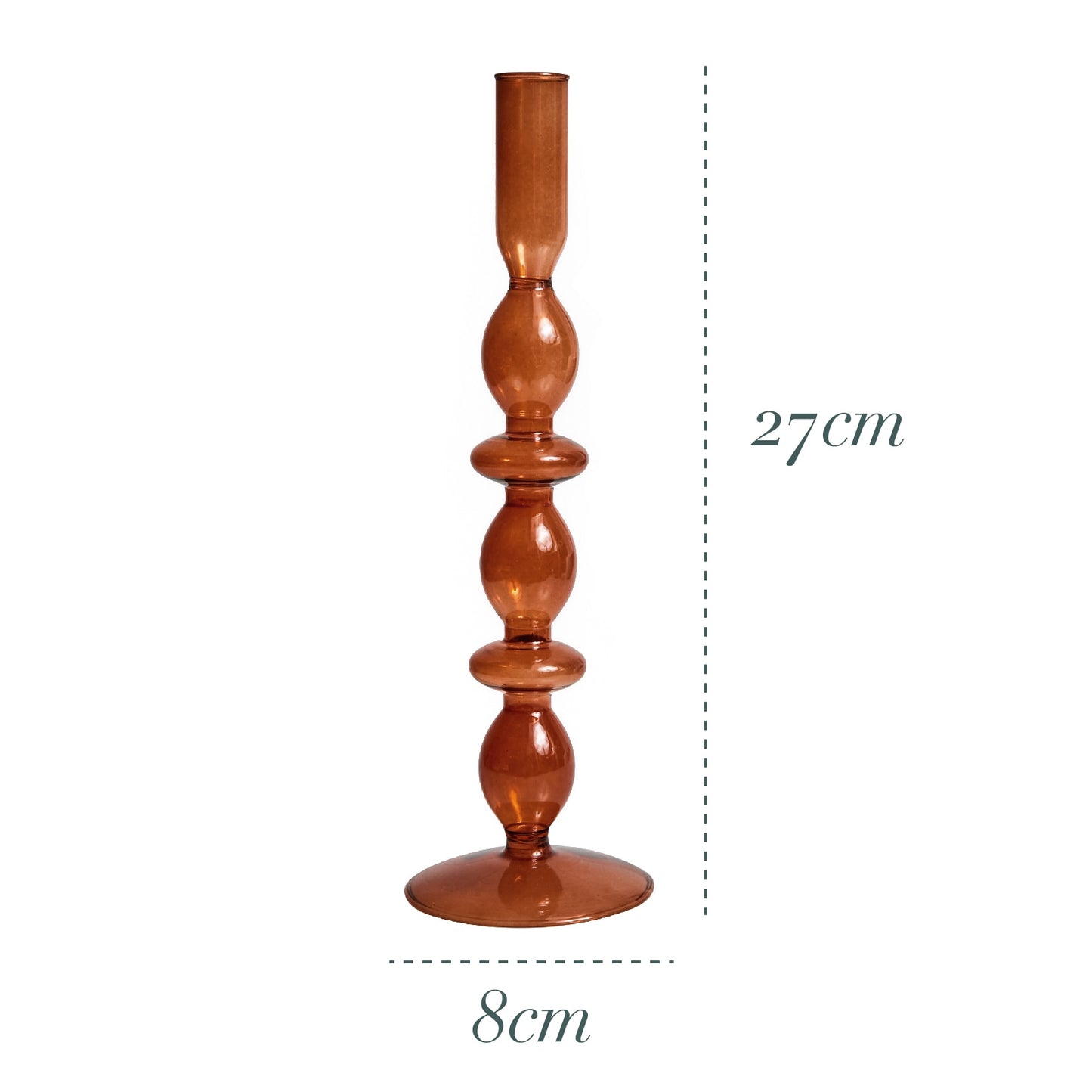 Glass Candle Stick Holders Taper Candles Holder for Candlestick Dinner