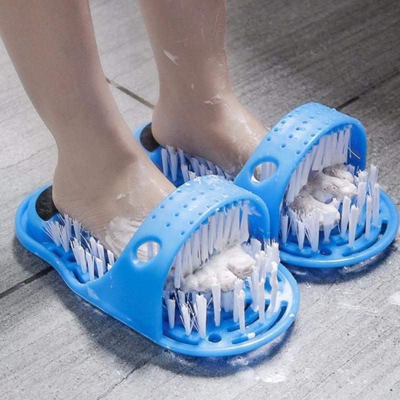 Slipper Foot Scrubber Bath Shoe with Brush Household Bathroom  Foot Cleaning Brush Slipper - Shopy Max