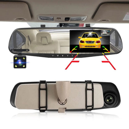 Driving Recorder Front and Rear Cameras 4.3 Inch Night Vision