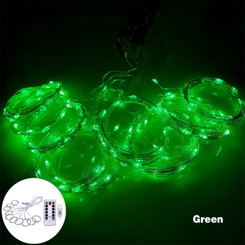 3m 100/200/300 LED Festoon Curtain String Light