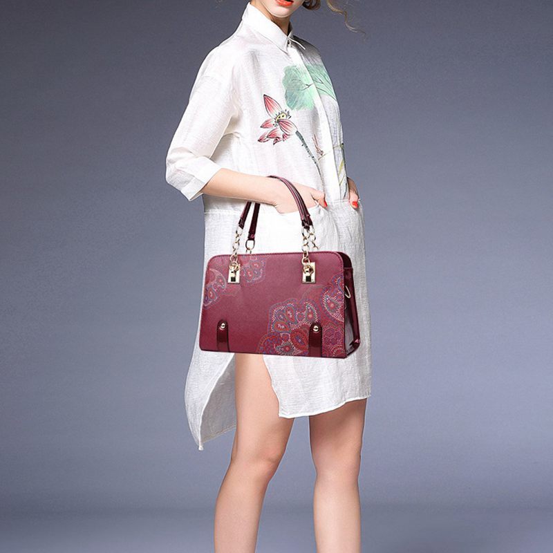 Designer Printed Bags For Women Famous Brand Ladies Shopper Bag Shell Elegant Floral
