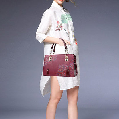 Designer Printed Bags For Women Famous Brand Ladies Shopper Bag Shell Elegant Floral