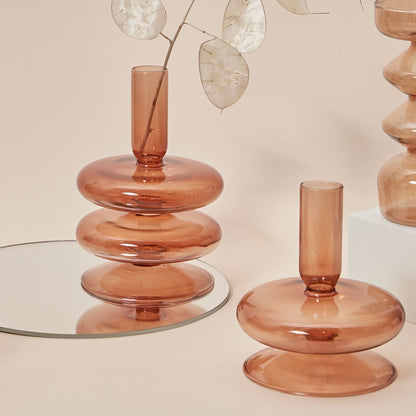 Glass Candle Stick Holders Taper Candles Holder for Candlestick Dinner
