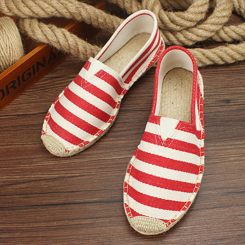 2022 Summer Autumn Men Canvas Shoes Breathable Men's Casual Shoes Slip-On Hemp Shoes Graffiti Espadrilles Women Footwear Flats