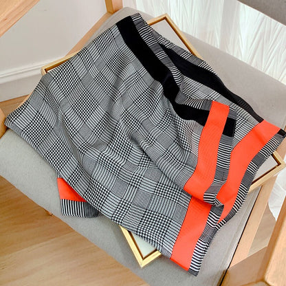 70*70cm Spring Autumn Lady Beach Silk Scarf New Style Headscarf Women Fashion Square shawl wrap Luxury foulard bandanna muffler