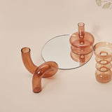 Glass Candle Stick Holders Taper Candles Holder for Candlestick Dinner