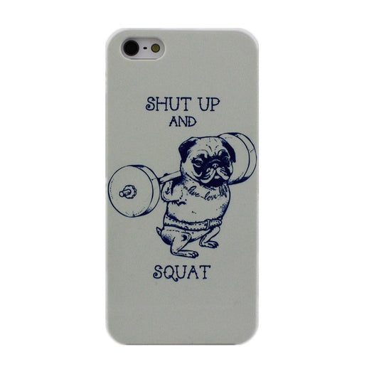 Shut Up And Squat Painted PC Hard Protective Phone Cover Case For Apple iPhone 4 4S 5 5S 5C 6 6 Plus - Shopy Max