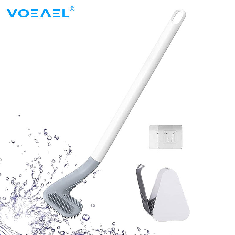 Silicone Bristle Golf Toilet Brush and Drying Holder for Bathroom Storage and Organization Bathroom Cleaning Tool WC Accessories