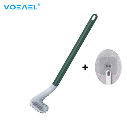 Silicone Bristle Golf Toilet Brush and Drying Holder for Bathroom Storage and Organization Bathroom Cleaning Tool WC Accessories