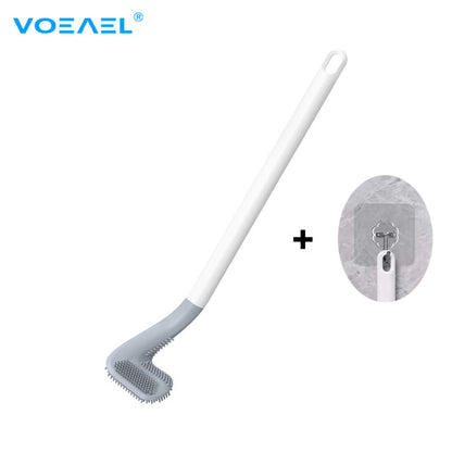 Silicone Bristle Golf Toilet Brush and Drying Holder for Bathroom Storage and Organization Bathroom Cleaning Tool WC Accessories