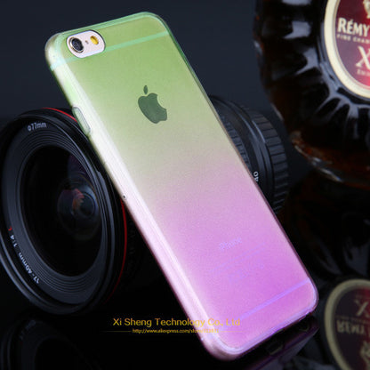 Promotions ! Phone Cases for Apple iPhone 5 5s Case Transparent Gradient Color Design TPU Silicon Phone Covers Shell Top Quality - Shopy Max