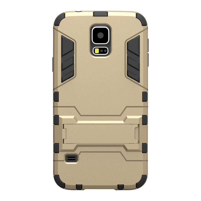 Stand Cases 2 in 1 Luxury Rugged Silicon TPU + PC Cover Mobile Phone Accessories Hybrid For Samsung Galaxy S5 Case - Shopy Max