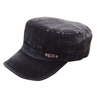 Sunhat Maked Old Flat Cap Adjustable Sunhat Flat Cap Summer Cotton Baseball Cap
