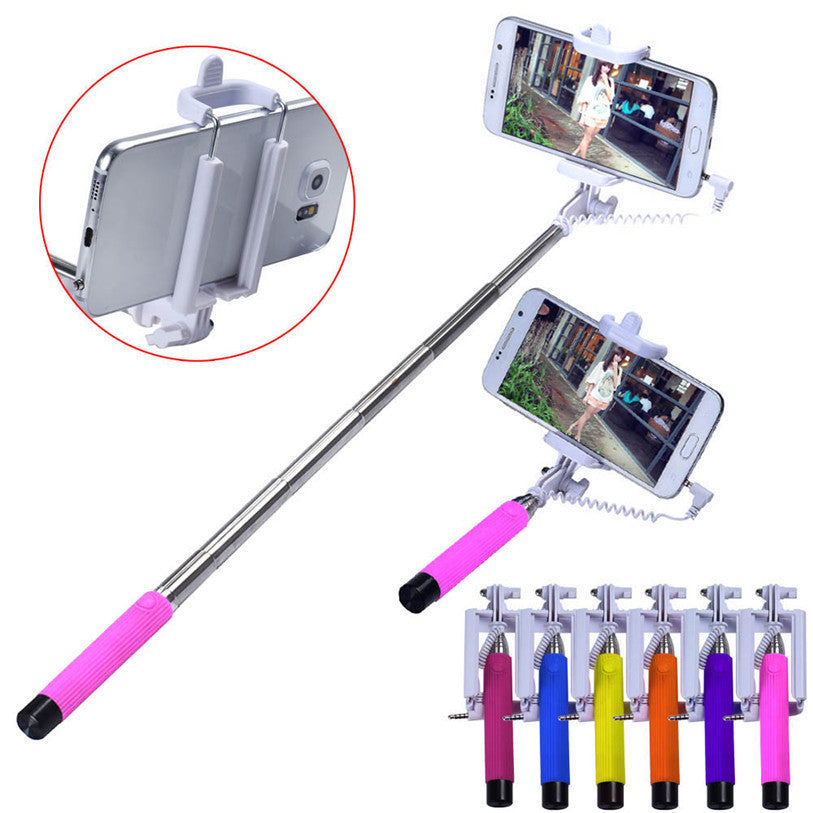 Superior Handheld Extendable Self Protrait Stick Tripod Monopod Stick Selfie Stick For Cell phone Au7 - Shopy Max